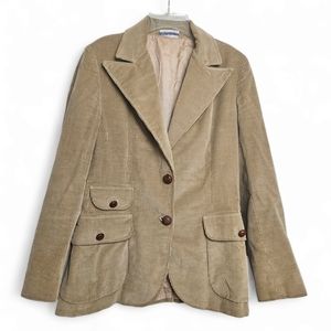 Vintage Gordon of Philadelphia Women's Tan Corduroy Blazer Jacket Size 10